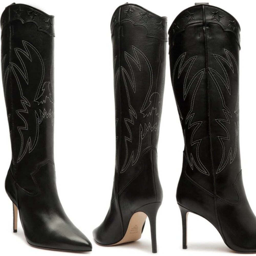 Schutz - Maryana Western Boot, Leather, size 8.5